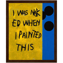 Dark wood frame